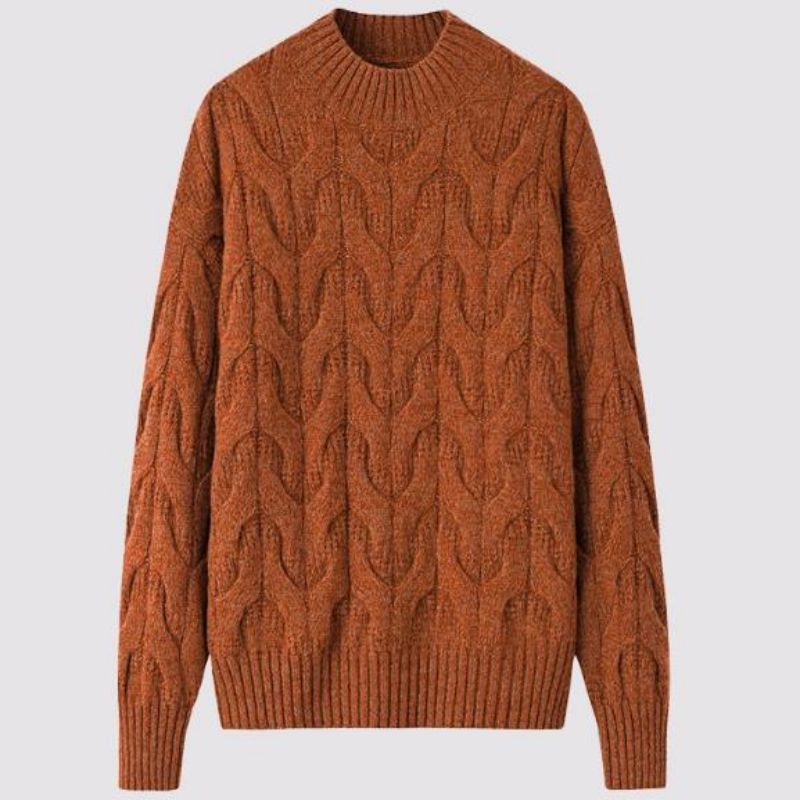Donne Oversize Knitwear Casual Sighion Turtle Turtle Neck Lazy Wind